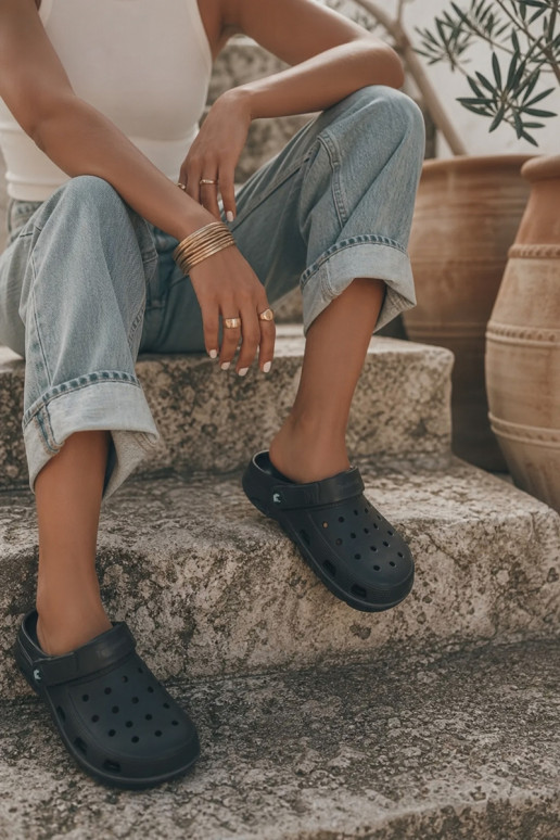 Leichte schwarze Clogs für Damen Parker