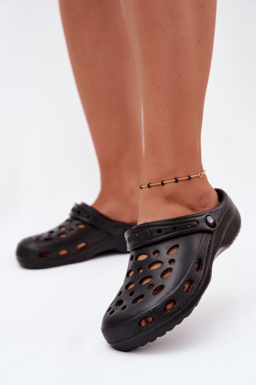 Leichte schwarze Clogs für Damen Parker
