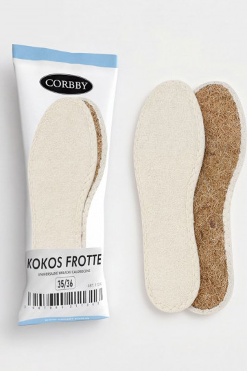 Corbby KOKOS FROTTE Allwetter-Schuheinlagen
