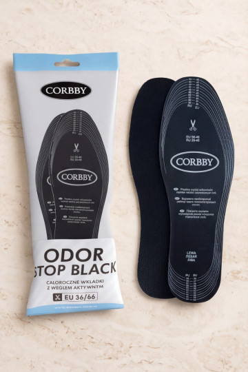 Corbby ODOR STOP Antitranspirant-Einlegesohlen mit Aktivkohle