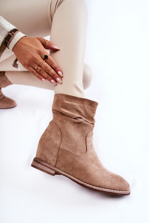 Faux-Suede-Schuhe in Sandfarbe Finney