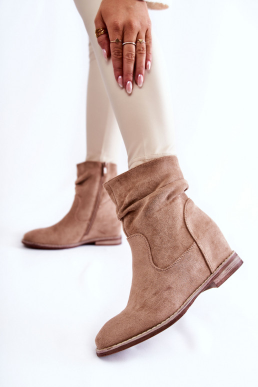 Faux-Suede-Schuhe in Sandfarbe Finney