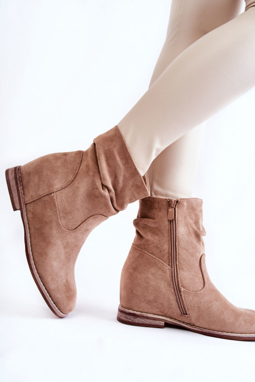 Faux-Suede-Schuhe in Sandfarbe Finney
