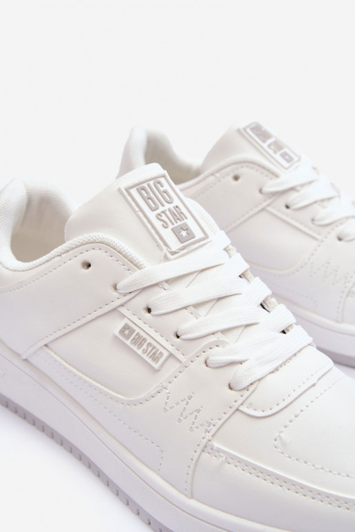 Damen Sportschuhe Big Star MM274354 in weißer Farbe