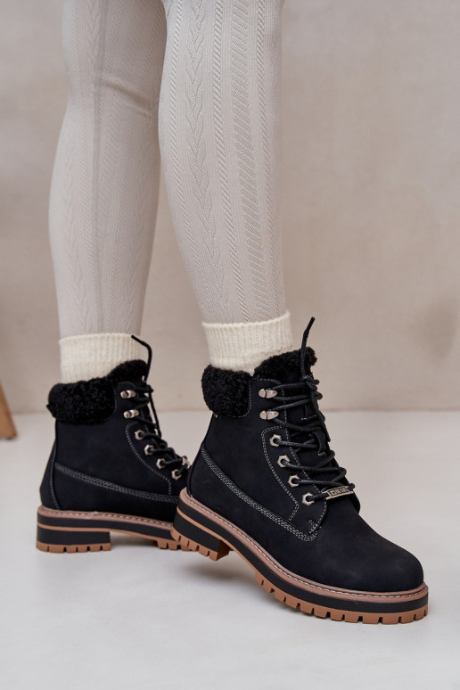 Damen isolierte Stiefel in schwarzer Farbe Big Star OO274A287