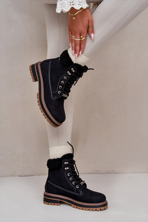 Damen isolierte Stiefel in schwarzer Farbe Big Star OO274A287