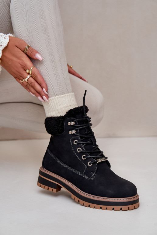 Damen isolierte Stiefel in schwarzer Farbe Big Star OO274A287