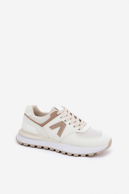 Damen-Sneaker aus sandfarbenem Kunstleder Berieta