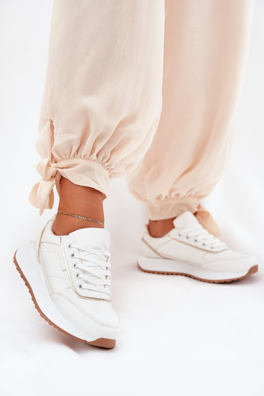 Damen-Sneaker mit Plattform in weiß Nevliese