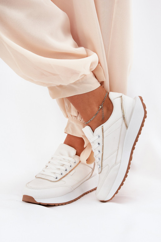 Damen-Sneaker mit Plattform in weiß Nevliese