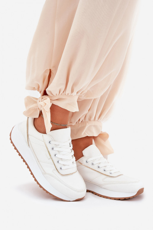 Damen-Sneaker mit Plattform in weiß Nevliese