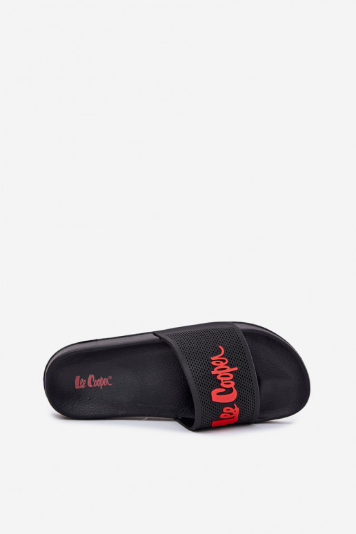 Herrenpantoffeln in Schwarz Lee Cooper LCIN-25-07-3526M