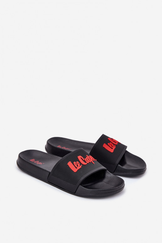 Herrenpantoffeln in Schwarz Lee Cooper LCIN-25-07-3526M