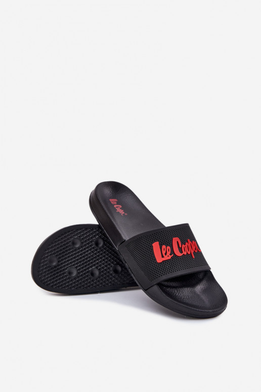 Herrenpantoffeln in Schwarz Lee Cooper LCIN-25-07-3526M