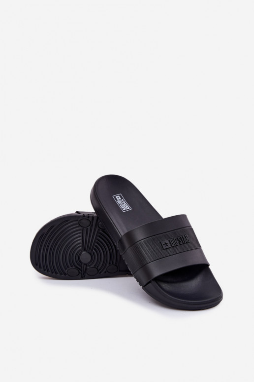 Herrenpantoffeln in Schwarz Big Star RR174A046
