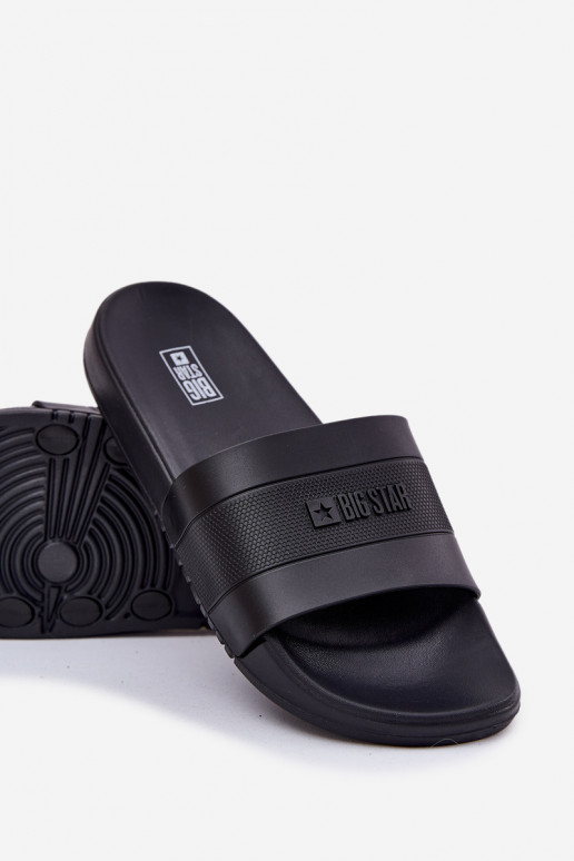 Herrenpantoffeln in Schwarz Big Star RR174A046