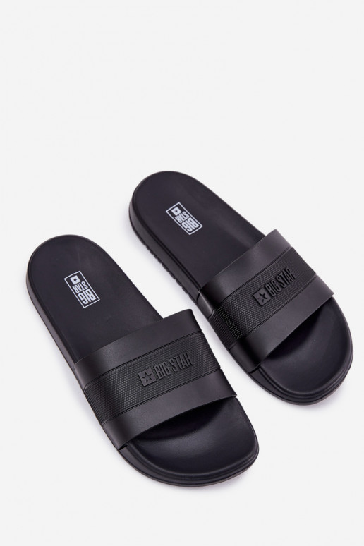 Herrenpantoffeln in Schwarz Big Star RR174A046