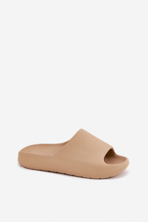 Leichte Damen-Slipper in Sandfarbe Rivasol
