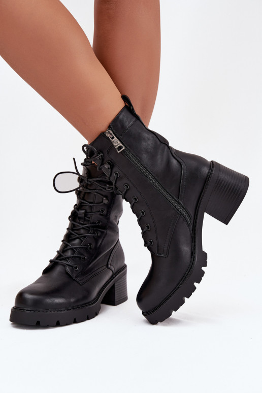 Damen-Arbeitsstiefeletten mit Isolierung in Schwarz Vinceza 89136