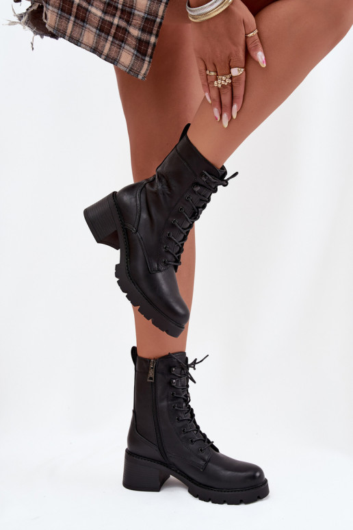 Damen-Arbeitsstiefeletten mit Isolierung in Schwarz Vinceza 89136
