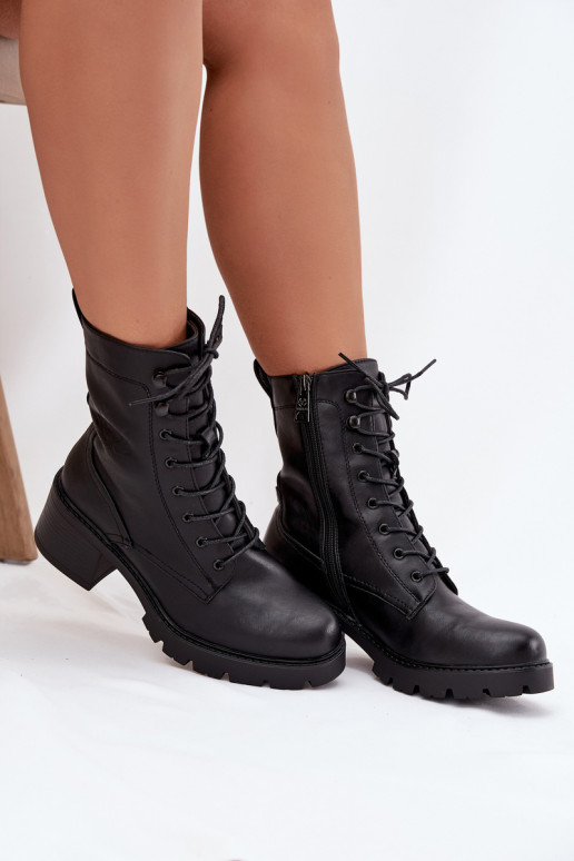 Damen-Arbeitsstiefeletten mit Isolierung in Schwarz Vinceza 89136