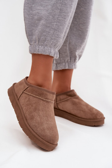 Braune Damen-Schneestiefel mit Innenisolierung aus Fell Serenne 2