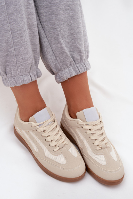 Beige Damen-Sneaker Modell Hanelor
