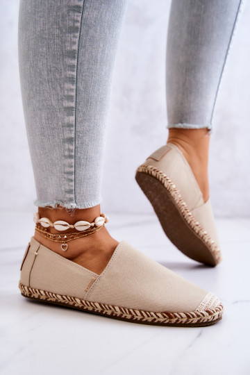 Beige Slipper-Espadrilles Big Star JJ274899