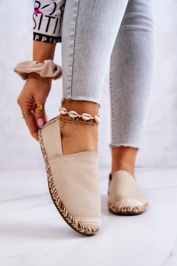 Beige Slipper-Espadrilles Big Star JJ274899 2