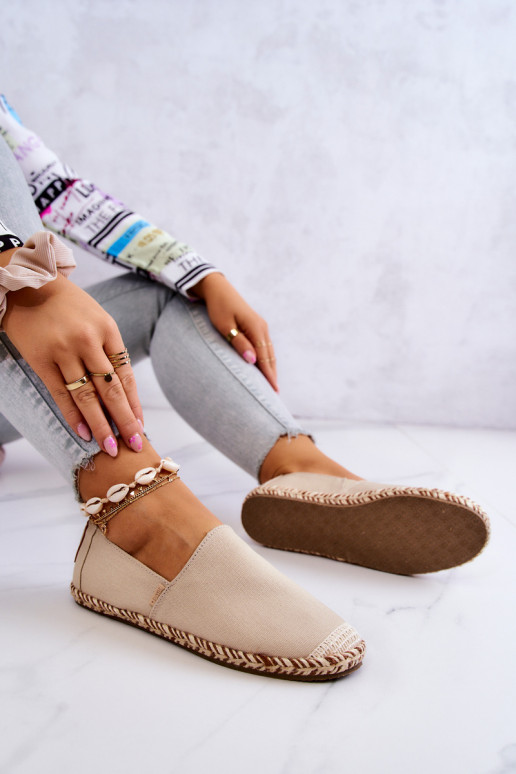 Beige Slipper-Espadrilles Big Star JJ274899