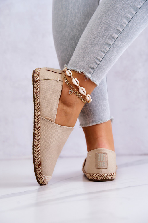Beige Slipper-Espadrilles Big Star JJ274899