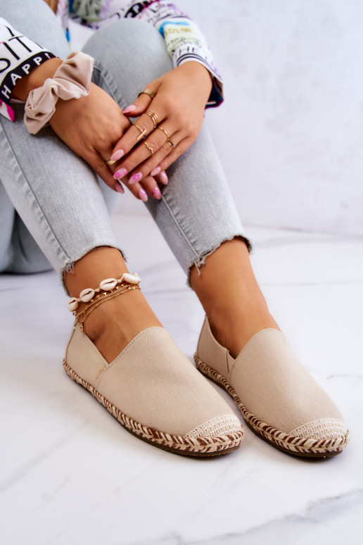 Beige Slipper-Espadrilles Big Star JJ274899