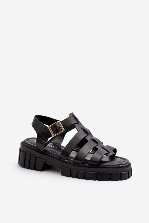 Damen Sandalen in Schwarz Rosarose