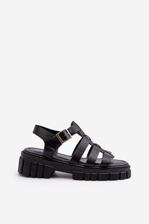 Damen Sandalen in Schwarz Rosarose