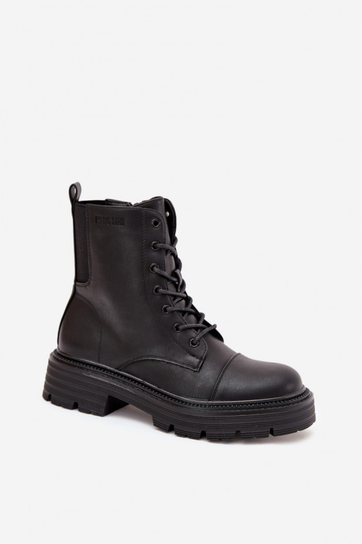Wärmende Damen-Arbeitsstiefeletten Big Star OO274140 in Schwarz