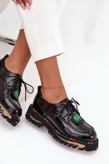 Damen-Schuhe mit Lackeffekt Artiker 57C0172 in Schwarz