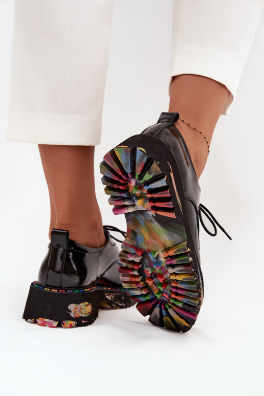 Damen-Schuhe mit Lackeffekt Artiker 57C0172 in Schwarz