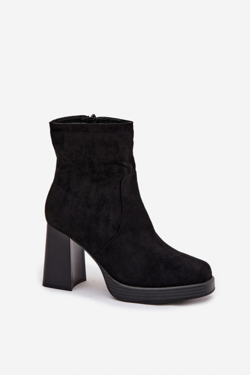 Damen-Stiefeletten in Schwarz Pavinne