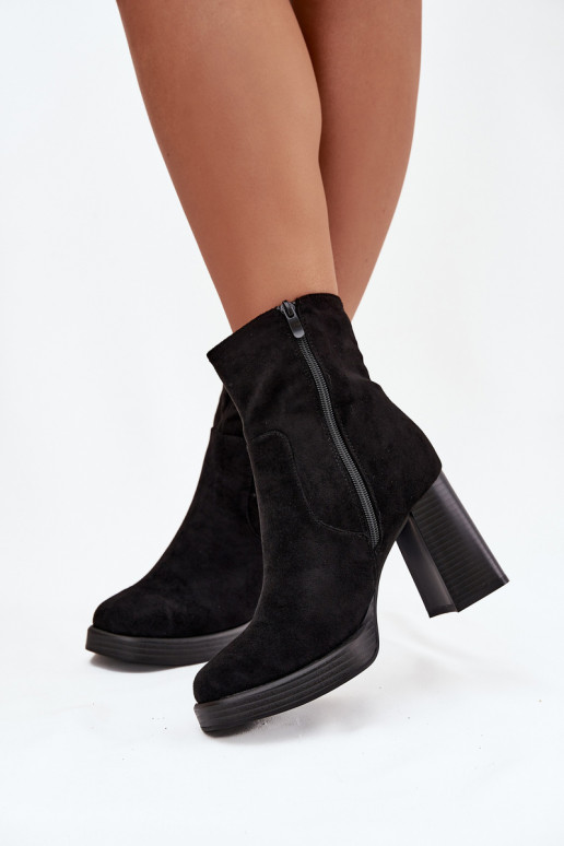 Damenstiefel schZuarze Farbe Pavinne