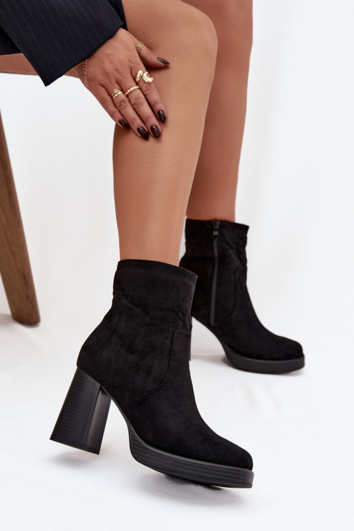 Damenstiefel schZuarze Farbe Pavinne