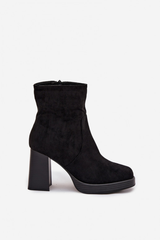 Damen-Stiefeletten in Schwarz Pavinne