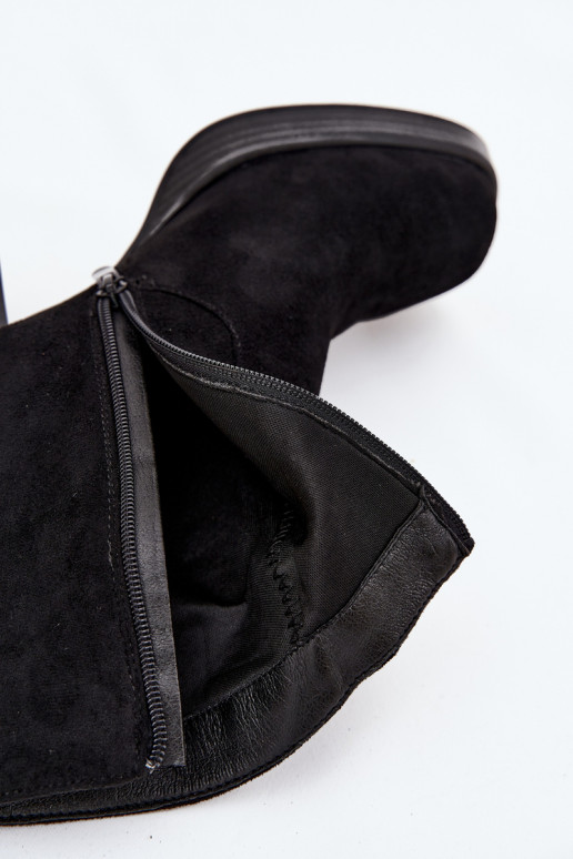 Damenstiefel schZuarze Farbe Pavinne