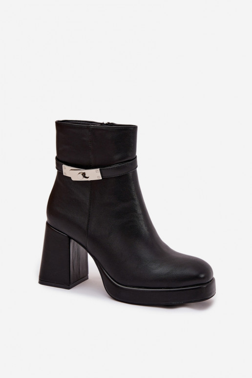 sich Zuarm laufen Damenstiefel mit verzierten Absätzen schZuarze Farbe Giordina