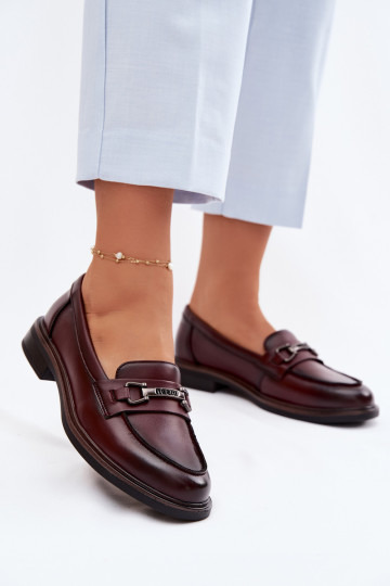 Bordeaux Damen Leder Mokassins Vinceza 39983 2