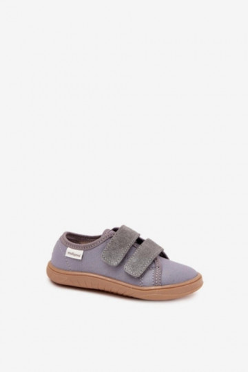Jungen graue "Barefoot" Slipper "Geschmeidig" Milami Saphira