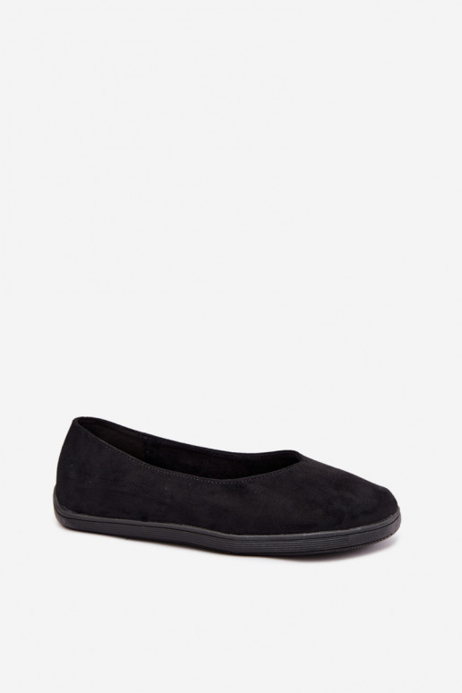 Schwarze Barfuß-Ballerinas Hollin