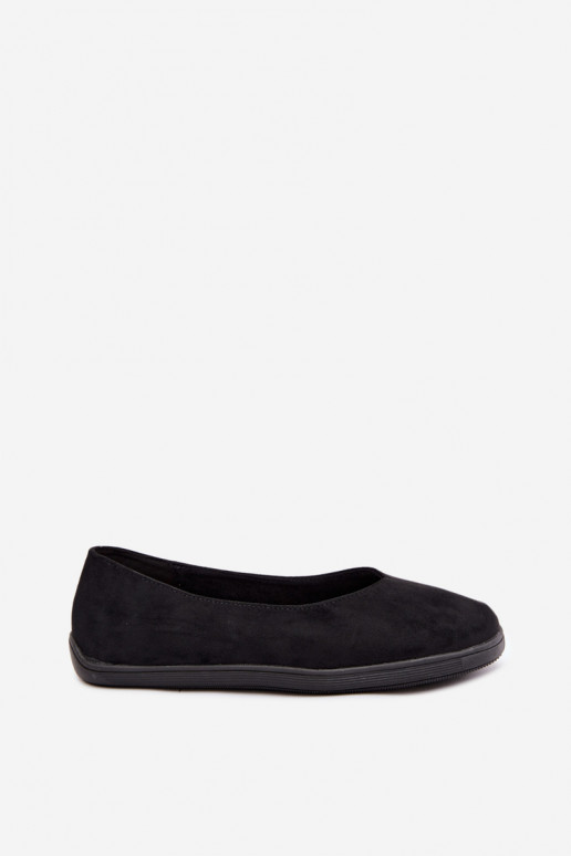 Schwarze Barfuß-Ballerinas Hollin