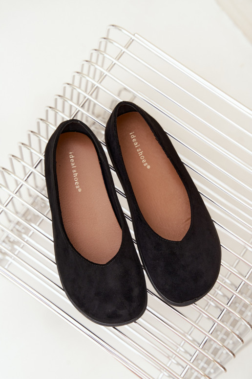 Schwarze Barfuß-Ballerinas Hollin