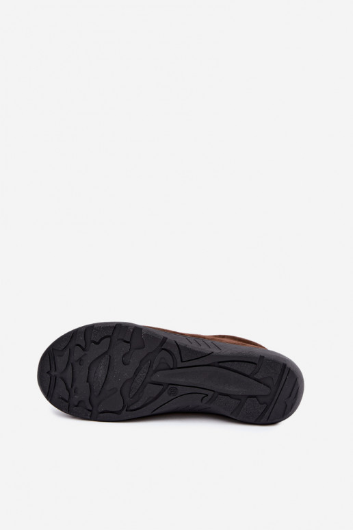 Damen Schuhe aus schokoladenfarbenem Kunstveloursleder Brindle