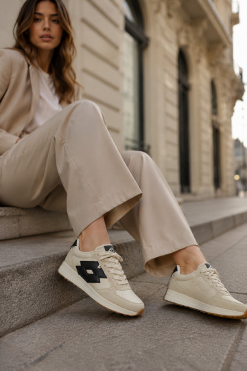 Damen-Sneaker LOTTO 2401930U CALENTO in gedämpftem Weiß